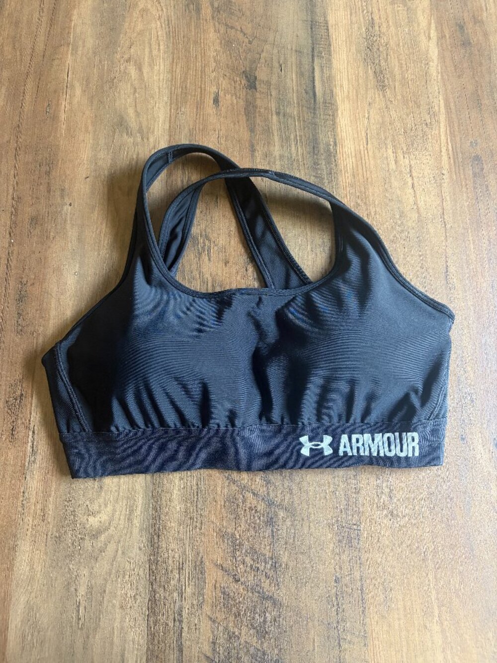 Under Armour Armour Mid Crossback Sports Bra Black L